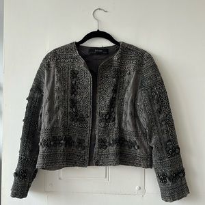 ZARA embroidered evening jacket